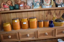 Hornsea Pottery Storage Jars plus Chicken Egg