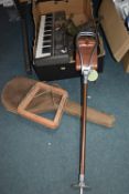Assorted items including Casio Electronic Organ plus Shooting Stick, Christmas Tree Stand etc