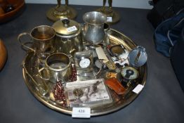 Metal Collectables including Compass etc