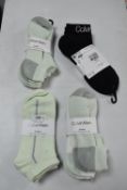 4x Calvin Klein Women's Sneaker Socks 3pk