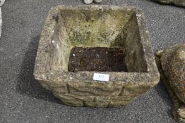 Square Concrete Garden Planter