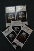 5x 100g of Lindt Excellence 85% Robust Dark Chocol