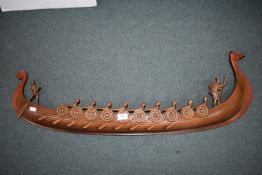 Decorative Viking Longship Wall Plaque by Syroco