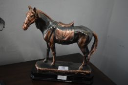 Metal Effect Horse Figure