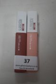 Two Maybellene Super Stay Liquid Lipsticks