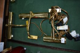 Three Brass Picture Lights