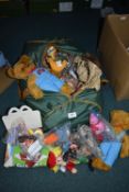 Holdall Containing TY Beanie Bears & McDonalds Happy Meal Toys etc