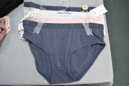 Nautica Women's Briefs 3pk Size: XL