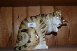 Pottery Cat Figure