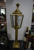 Brass Lantern Style Table Lamp