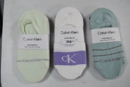 3x Calvin Klein Women's High Cut Socks 3pk