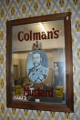 Reproduction Pine Framed Colman's Mustard Advertis
