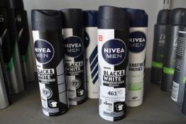 Five Assorted Nivea Antiperspirant Aerosols