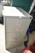 Three Drawer Metal Filing Cabinet by Triumph