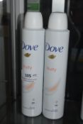 Two Dove Fruity Antiperspirant Sprays