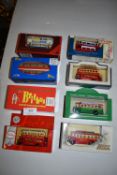 Eight assorted Diecast buses and omnibuses