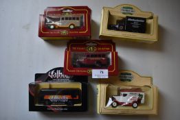 Five Cameo Collection Buses Plus Vans Etc