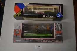 Corgi and Soledo Diecast Tram and Bus