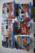 Six 'Star Wars' Hot wheels vehicles