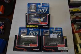 Three Corgi James Bond 'Plus 2' vehicles
