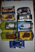 Nine Assorted vehicles vanguard and corgi