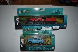Two Corgi Harry Potter Vehicles |Hogwarts express