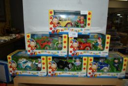 Six Corgi Noddy in Toyland Die Cast cars