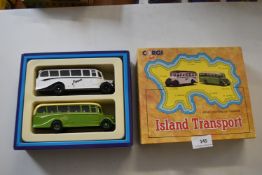 Corgi Ireland to Jersey Transport bus and Coach se