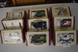 Nine Oxford Die cast Commemorative Vehicles