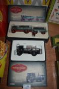 Two Corgi Vintage Glorious Steam Delivery Lorrys