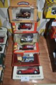 Six Diecast advertising vans etc
