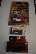 Three assorted vehicles inc Red Dwarf, fire engine