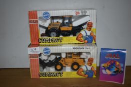 Two Joal Loaders and Tractors, JCB and Volvo
