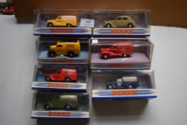 Seven Matchbox Dinky Collection Classic Cars and a