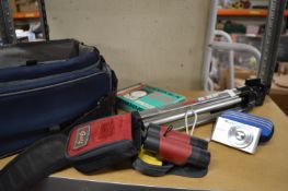 Camera Bag Containing PR110 Light Meter, Camera, Binoculars, etc.