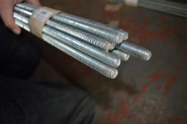 Ten 3m Lengths of M10 Threaded Bar