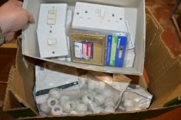 Mixed Lot Including Push Fit Couplers, Light Switches, Sockets, etc.