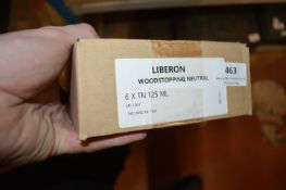 6x 125ml of Liberon Wood Stopping “Neutral”