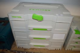 Festool Toolbox Containing Assorted Screwdrivers, Spanners, etc.