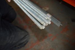 Thirteen 3m Lengths of M8 Threaded Bar