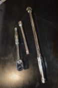 Snap On 3/8” Drive Rachet with 6” Extension Bar 3/8 F12L Strong Bar