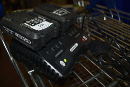 *Bauker Double Battery Charger with Two 2ah Batteries