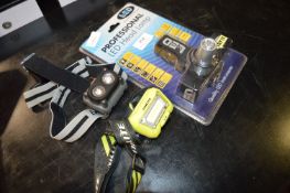 Three Assorted Head Torches