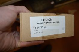 6x 125ml of Liberon Wood Stopping “Neutral”