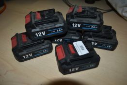 *Six Erbauer 2ah Batteries