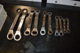 Quantity of Duratool Double Sided Angled Rachet Spanners