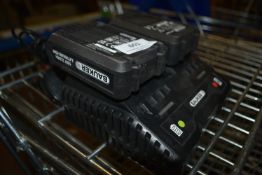 *Bauker Double Battery Charger with Two 2ah Batteries