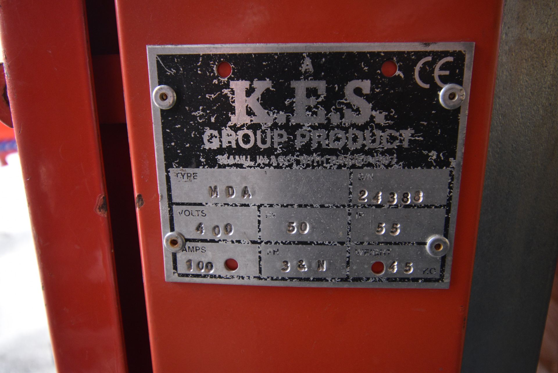 *KES Type MDA 400v Distribution Board with One 3-phase Outlet, and Twelve Blue Outlets - Image 5 of 5