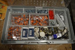 Festool Toolbox Containing Assorted Screws, Wall Plugs, Wago Connectors, etc.