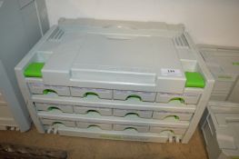 Festool Toolbox Containing Cable Heat Shrink Tubes, Connectors, Wagos, Earth Pins, etc.